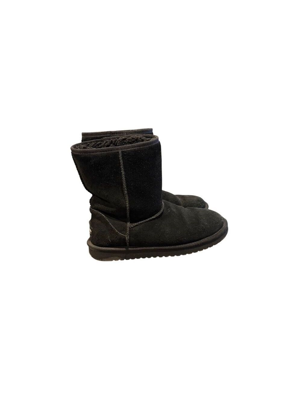 Koolaburra by UGG Koola Short Black Suede Winter Boots Size 8